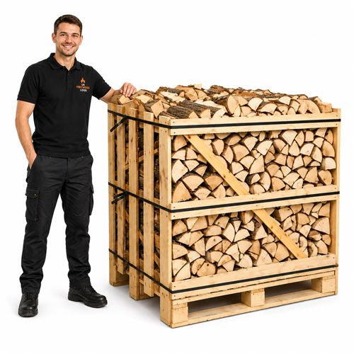Kiln Dried Birch Firewood Logs- Ready to Burn Standard Crate