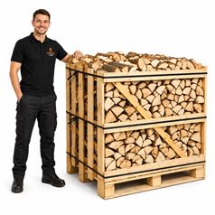 Kiln Dried Birch Firewood Logs- Ready to Burn Standard Crate