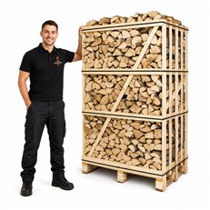 Kiln Dried Birch Firewood Logs - Large Crate | Ready to Burn Certified