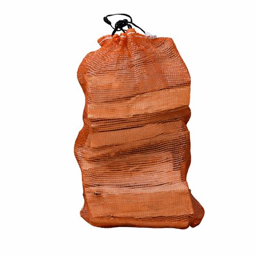 Kiln Dried Birch Firewood log Nets in 40L Mesh Bags - Easy Grab Net