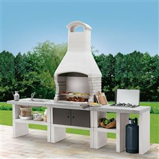 Marbella Outdoor BBQ Kitchen - In Garden
