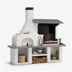 Antille Complete Outdoor BBQ Kitchen with Wood Fired Oven