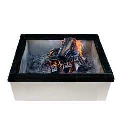 Square Masonry Garden Fire Pit