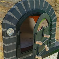 Horacio Wood Fired Outdoor Oven Champaigne – Cast Iron Door