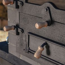  Cast Iron Stable door with ash hatch
