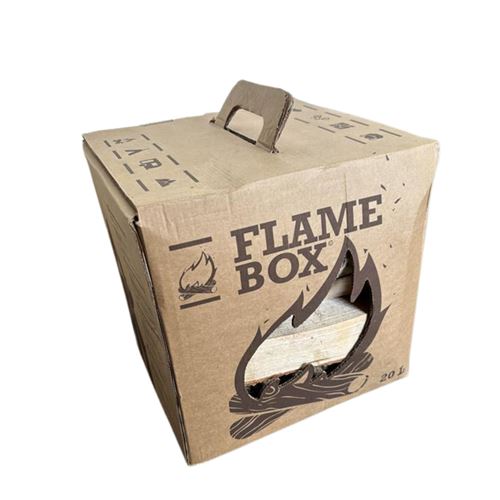 Flame Box with Kiln Dried Birch Firewood & Fire Starters