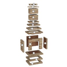 Light Stone Outdoor Wood Burning Fireplace Self Assembly Kit
