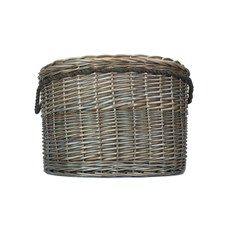 Antique Wash Round Storage Basket - Stylish and Versatile Storage Solution