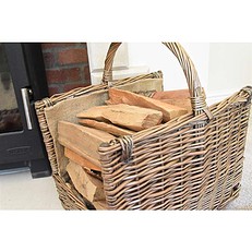 Antique Wash Open Ended Basket