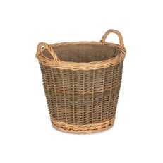 Small Unpeeled Willow Log Basket 