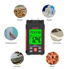 Digital Wood Moisture Meter - 6 other types of material