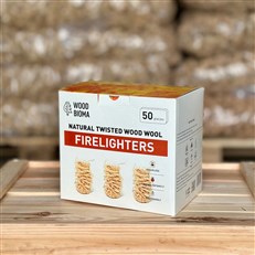 Box of 50 Wood Wool Firelighters 