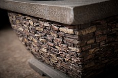 Stone Fire Pit - Wood Burning Patio Fire 